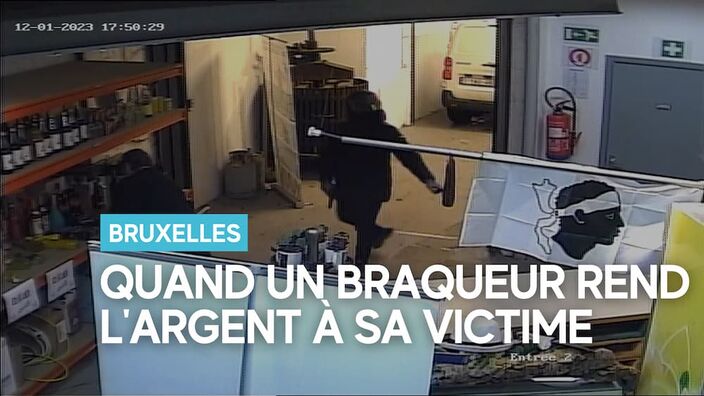 Tentative de braquage à Bruxelles : le malfaiteur rend finalement l'argent